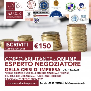 'Esperto negoziatore della crisi di impresa'